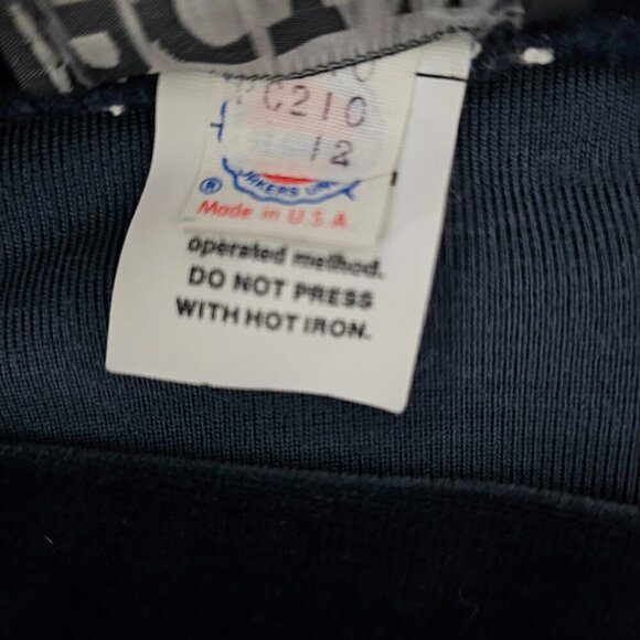 Act III Crushed Velvet Blue Vintage Pull On Midi Skirt - Picture 4 of 7